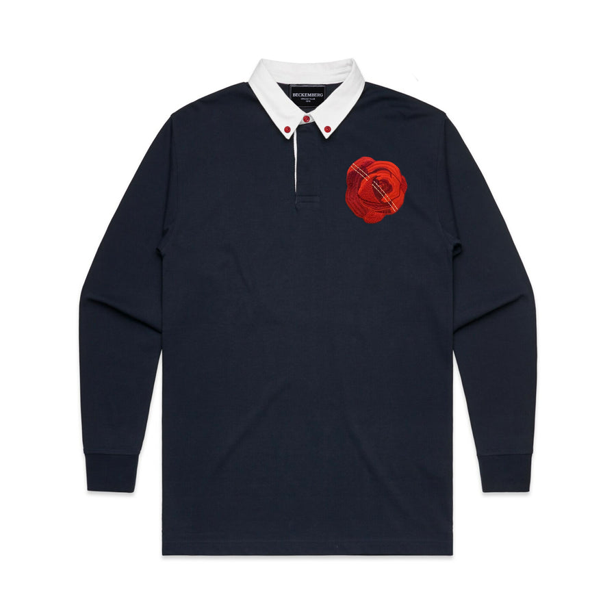 Rose Patch Navy Rugby