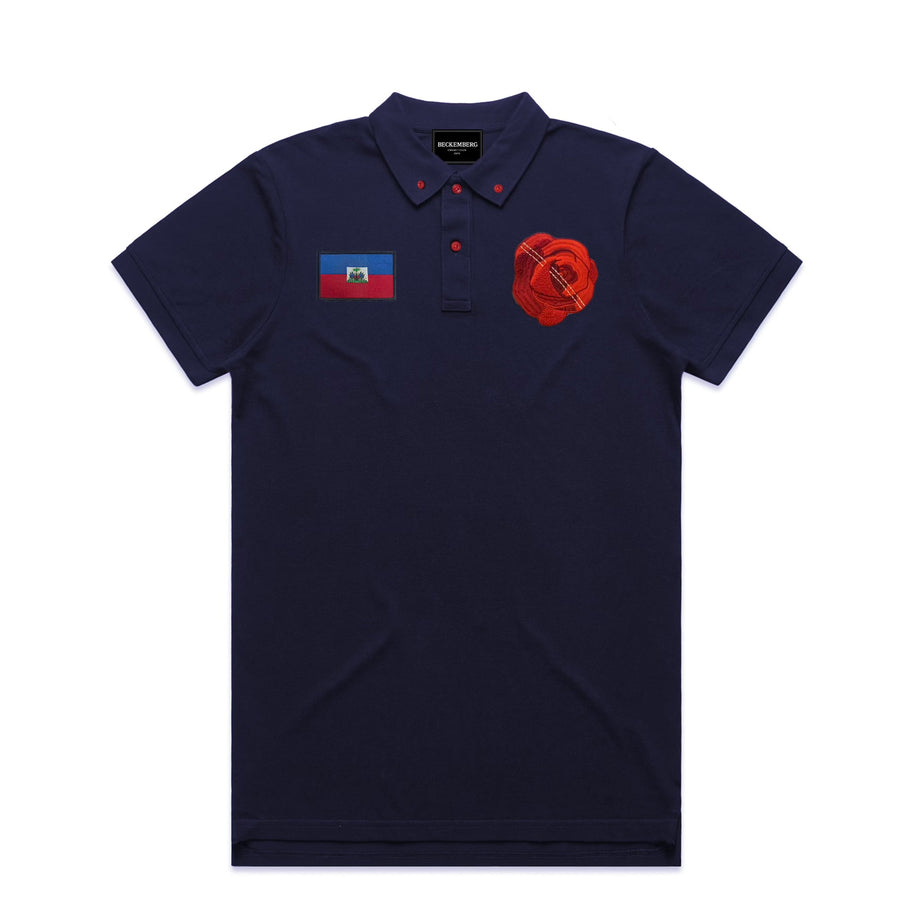 Rose Flag Pique Polo