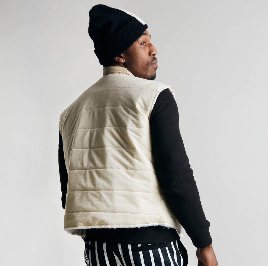 Padded Off-White Vest